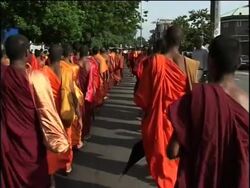 Protests continue over tsunami aid deal with Tamil Tigers News Clip