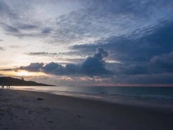Sunrise over the sea Stock Footage