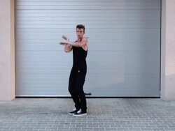 Young man dancing Stock Footage