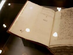 Vatican Secret Archive Exhibition Opens in Rome Stock Footage