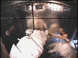 After five days, spacewalking astronauts finished repair work on the Hubble Space Telescope on Monday and shut the doors to the treasured observatory, which will never be touched by human hands again. News Clip