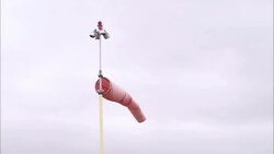 A breeze rustles a wind sock. Stock Footage