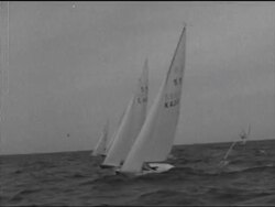 SYND 19/7/69 WORLD 5.5 YACHT RACES News Clip