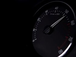 Car Tachometer close up Stock Footage