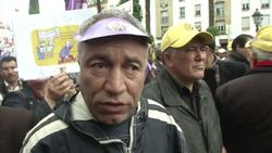Morocco's unions protest government, economy News Clip