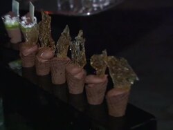 ATMOSPHERE: Chocolate selections at Taste of Choco Stock Footage