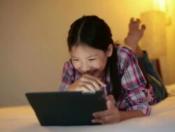 Tablet Bedroom Stock Footage