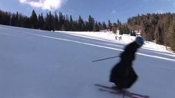 CLEAN: Polish priests hit the slopes News Clip
