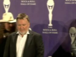 21st Annual Rock and Roll Hall of Fame Induction Ceremony press room Stock Footage