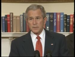 Bush comments on political situation in Cuba News Clip