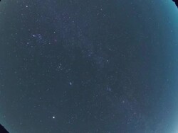MS Shot of Milky Way / Jeju-do, South Korea Stock Footage