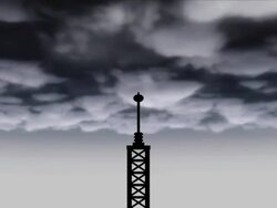 Cartoon Lightning Conductor Stock Footage