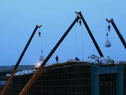 crane working Stock Footage