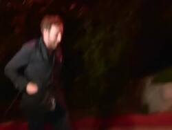 Chris O'Dowd and Dawn Porter on Chocolate Wrapers Stock Footage