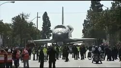 Endeavour delayed by trees and obstacles on long slow trip to LA science museum Instructional Video