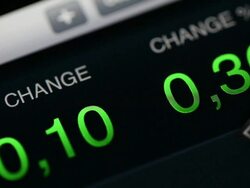 Market Analyze on lcd screen. Stock Footage