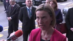 Mogherini says migrants deal not same as US ban Instructional Video