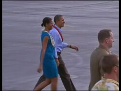 Presidential first family arrive in Hawaii for holidays News Clip