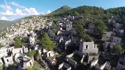 kaya village - Aerial video Stock Footage