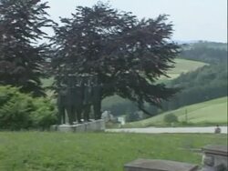 Mauthausen concentration camp memorials Stock Footage