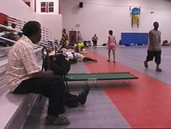 Residents sheltering from Hurricane Emily News Clip