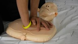 CPR training Stock Footage