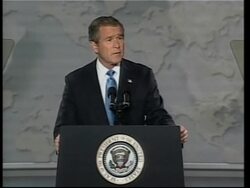 US President outlines the case against Iraq News Clip