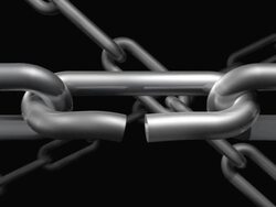 Chain 01 Weak Link Snaps Stock Footage