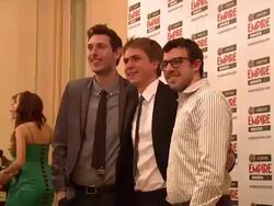 James Buckley, Joe Thomas, and Simon Bird at the Jameson Empire Awards at London England. (Footage by WireImage Video/GettyImages) Stock Footage