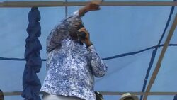 CLEAN : Dologuele supporters gather in stadium for rally before election News Clip