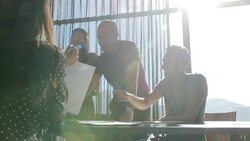 Group of people at business meeting in sunny office Stock Footage
