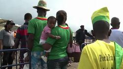 CLEAN : AFCON supporters gather in Malabo News Clip