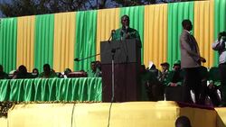 CLEAN : Tanzanias ruling party presidential candidate holds rally News Clip