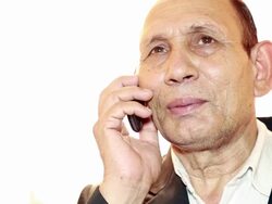 Indian Men Talking on Phone Stock Footage