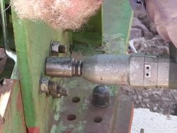 CU Shot of workmen at construction of temporary bridge at Saar river / Wiltingen, Rhineland-Palatinate, Germany Stock Footage