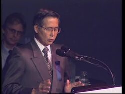 USA: WASHINGTON: MICROCREDIT CONFERENCE: PRESIDENT FUJIMORI SPEECH Instructional Video