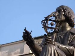 MS Head Kopernikus Stock Footage