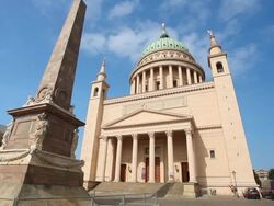 Nikolai church in Potsdam, Germany Stock Footage