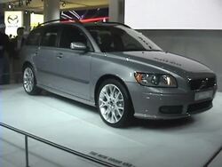 2005 Volvo V50 station wagon Stock Footage