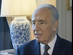 Peres praises Palestinian leadership as against terrorism News Clip