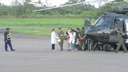 VOICED: Rehenes de FARC al fin libres News Clip