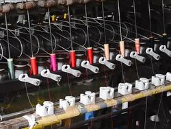 Spinning for Royal Thai Silk. Stock Footage