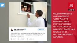 Obama's Response to Charlottesville Rally Now Second Most-Liked Tweet Of All Time | THR News News Clip