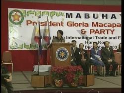 Arroyo courts Filipino community abroad News Clip