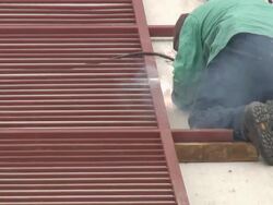 (HD1080i) Construction: Welding Stock Footage