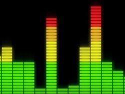 EQ Bars with Alpha Channel FOUR-COLOUR Stock Footage