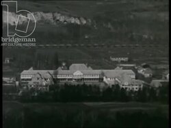 A new teacher visits a school for young women. France, 1942 Stock Footage