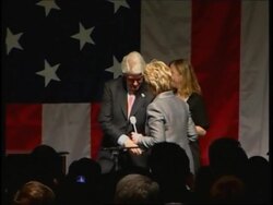 Bill Clinton tries to help Hillary find a microphone that works Instructional Video