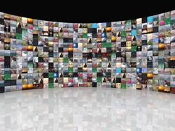 TV studio background Stock Footage