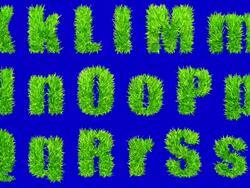 K through to S made with swaying grass. Stock Footage